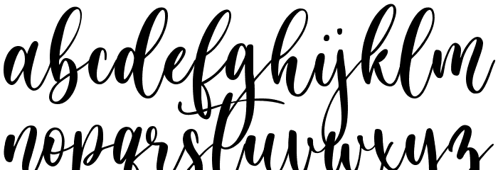 Holiday Party Font LOWERCASE