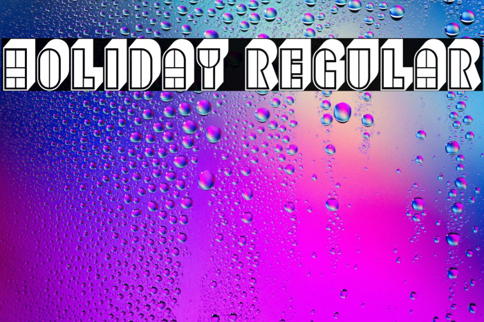 Holiday Regular Example 2