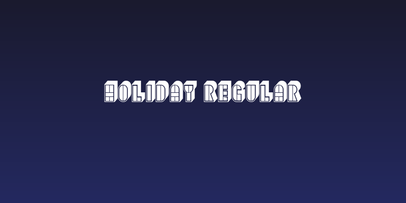 Holiday Regular Social Header