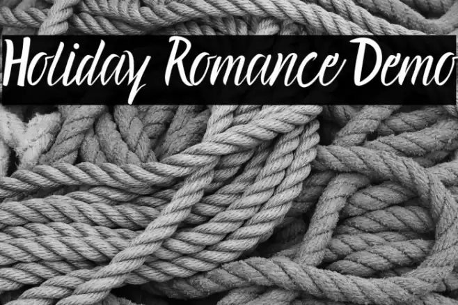 Holiday Romance Demo Font examples