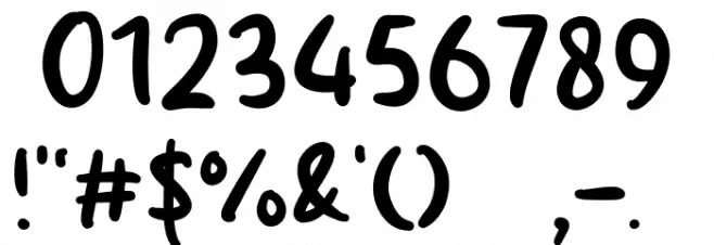 Holiday School Schriftart Anderer Schreiben