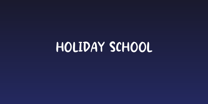 Holiday School Social Header
