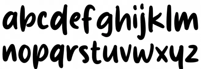 Holiday School 字体 小写