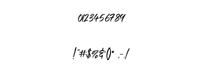 Holiday Script Font OTHER CHARS