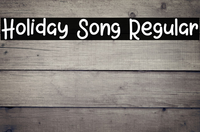 Holiday Song Regular Example 1