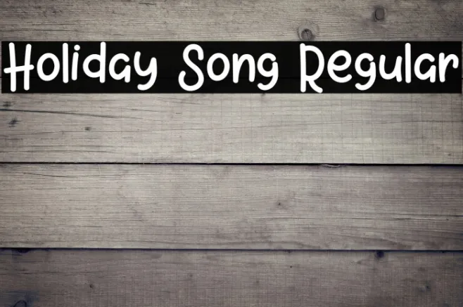 Holiday Song Regular Example 1