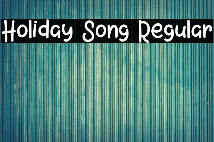 Holiday Song Regular Example 3