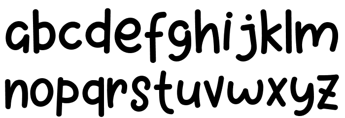 Holiday Song Regular Font LOWERCASE