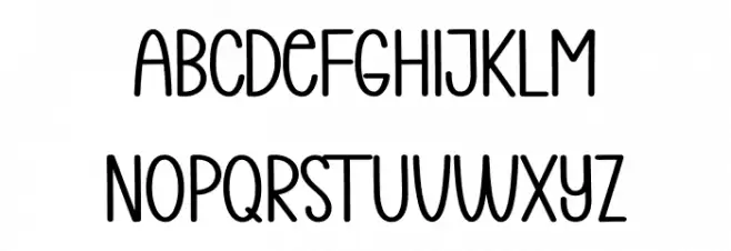 Holiday Sunday Caratteri MAIUSCOLE