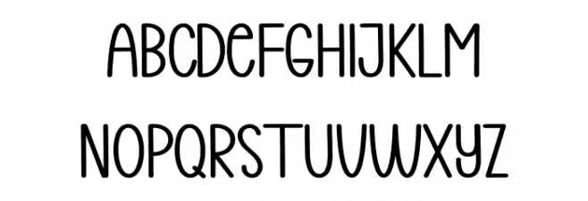 Holiday Sunday Caratteri MINUSCOLO