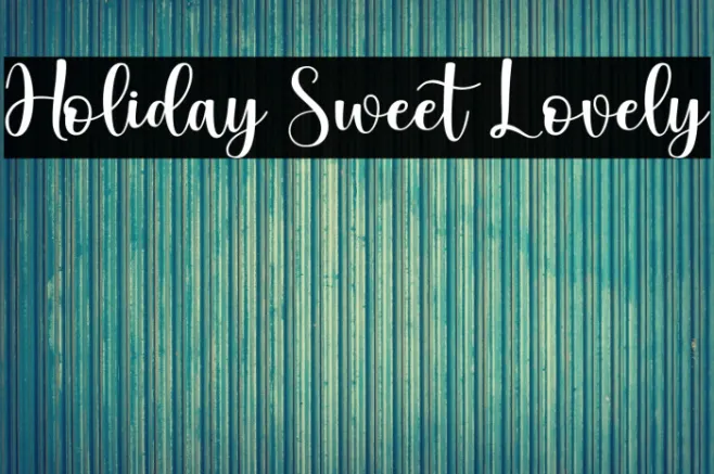 Holiday Sweet Lovely Example 1