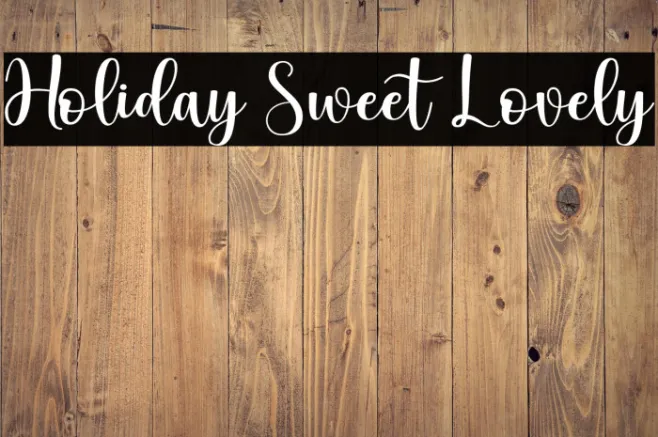 Holiday Sweet Lovely Example 2