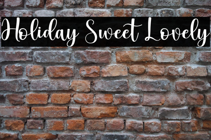 Holiday Sweet Lovely Example 3