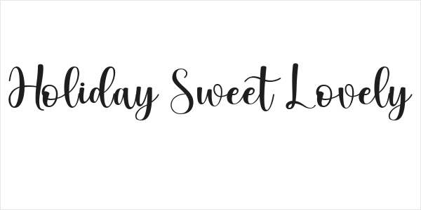 Holiday Sweet Lovely Logo