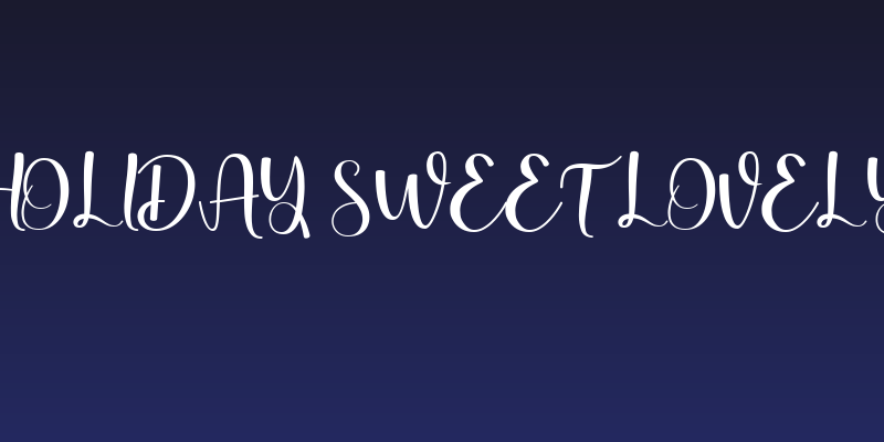 Holiday Sweet Lovely Social Header