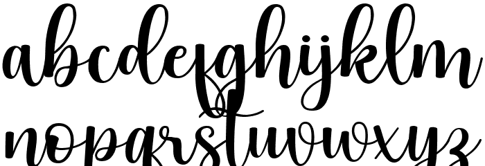 Holiday Sweet Lovely Font LOWERCASE