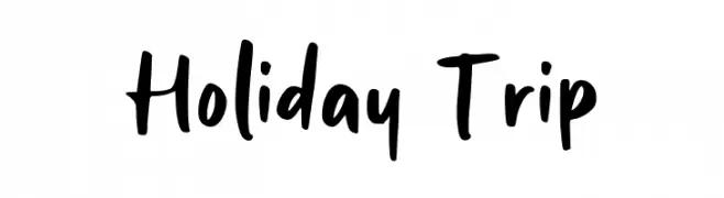 Holiday Trip Font