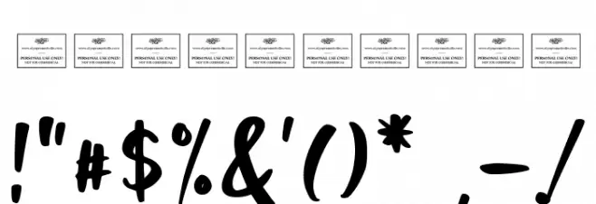 Holiday Trip Font OTHER CHARS