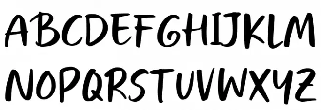 Holiday Trip Font UPPERCASE