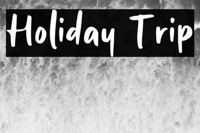 Holiday Trip Font examples