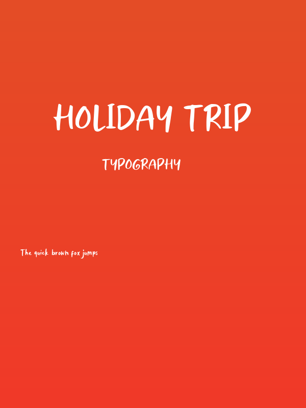 Holiday Trip Poster