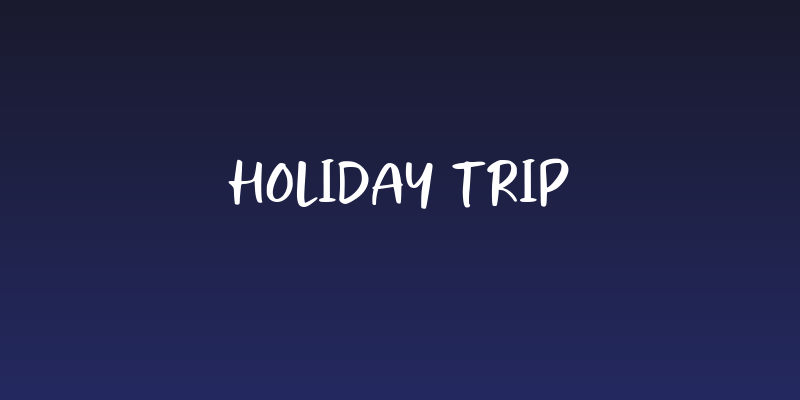 Holiday Trip Social Header
