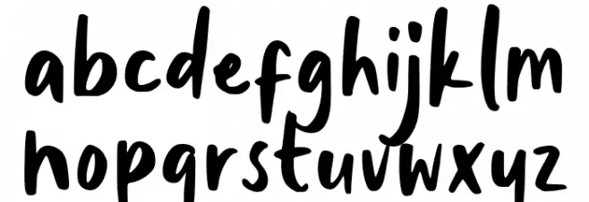 Holiday Trip Font LOWERCASE