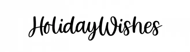 Holiday Wishes  font caratteri gratis