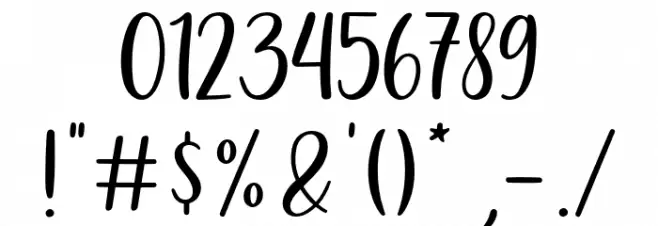 Holiday Wishes Font OTHER CHARS