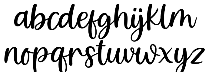 Holiday Wishes Font LOWERCASE