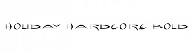 Holiday hardcore Bold  les polices de caractères gratuit tlcharger