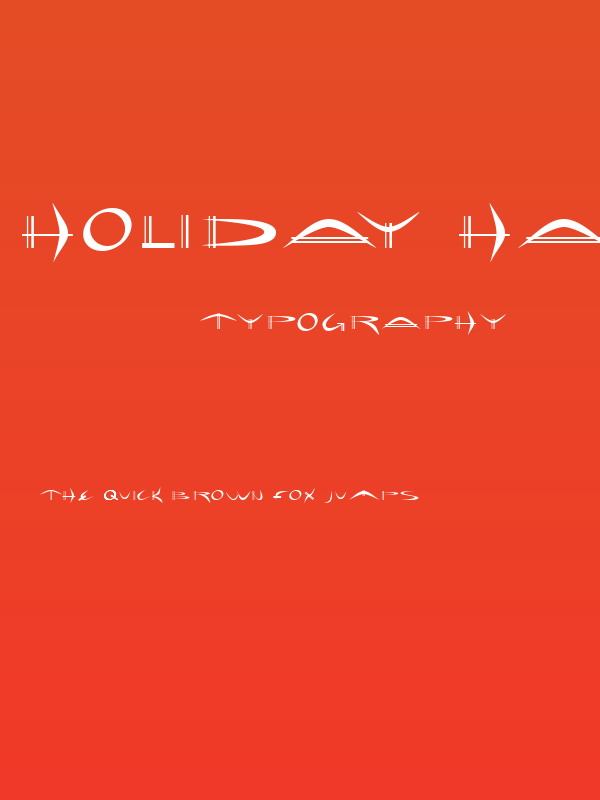 Holiday hardcore Bold Poster
