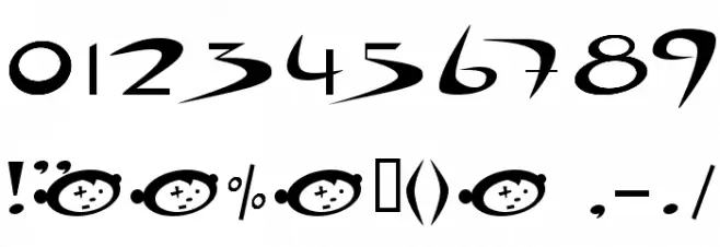 Holiday hardcore Font OTHER CHARS