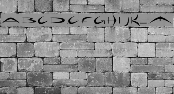 Holiday hardcore Font examples