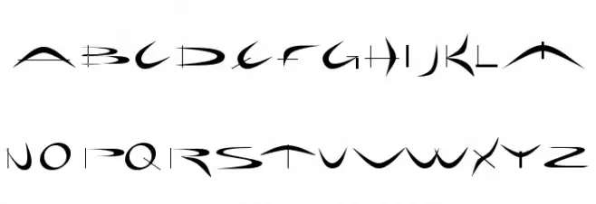 Holiday hardcore Font LOWERCASE