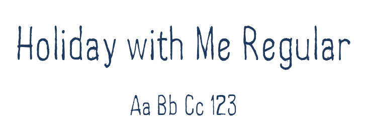 Holiday with Me Regular Font Preview