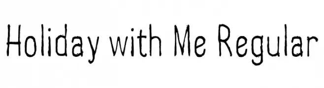 Holiday with Me Regular  baixar fontes gratis