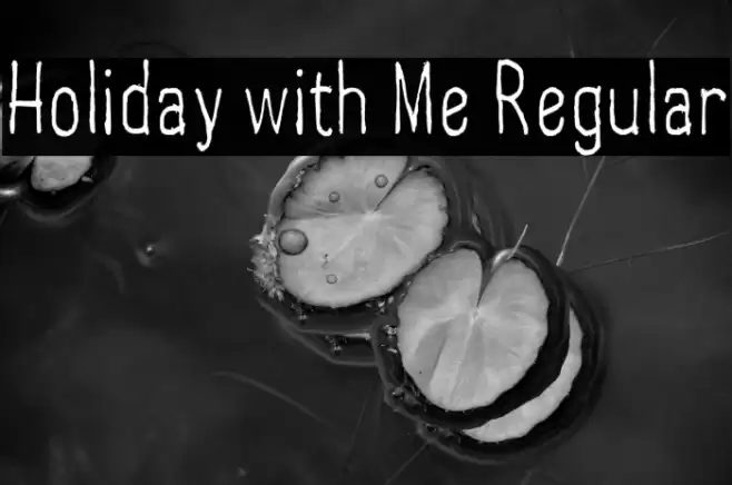 Holiday with Me Regular Fonte examples