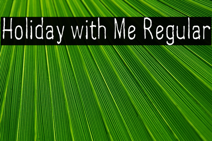 Holiday with Me Regular Example 3