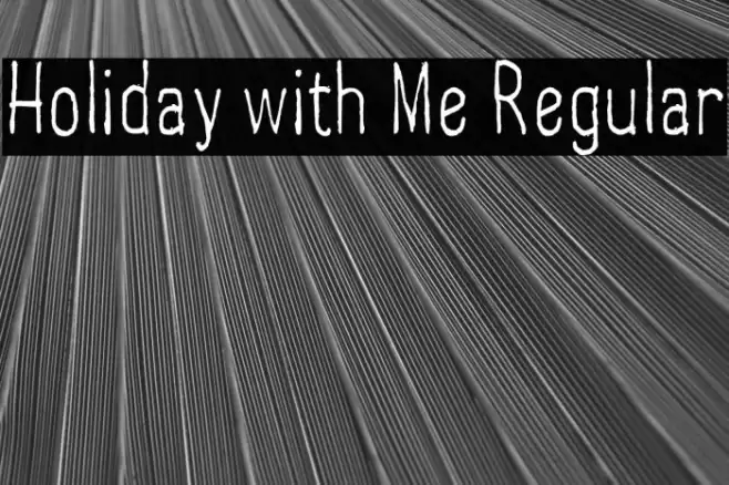 Holiday with Me Regular Fonte examples