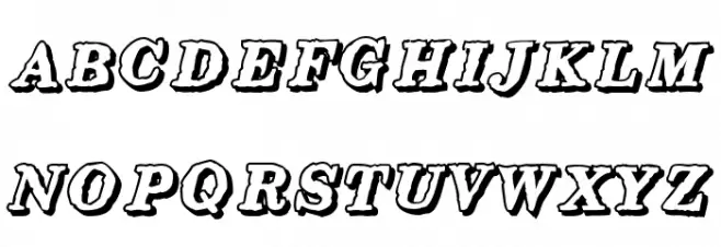 Holiday フォント 大文字
