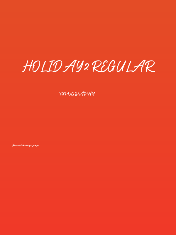 Holiday2 Regular Poster