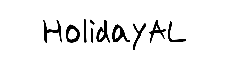 HolidayAL  免费字体下载
