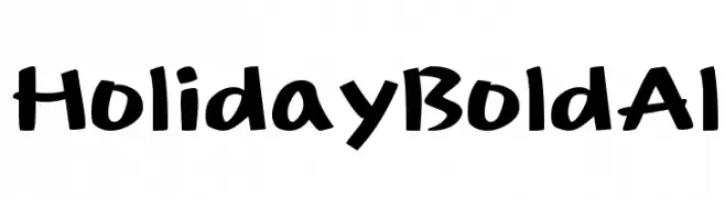 HolidayBoldAl  لخطوط تنزيل
