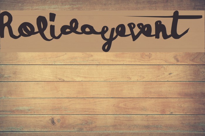 HolidayEvent Font examples