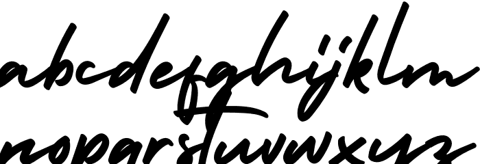 HolidayFree Font LOWERCASE