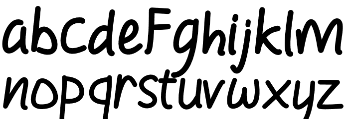 HolidayFunday Font LOWERCASE