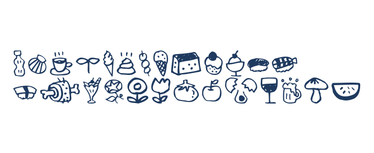 HolidayIllustB Uppercase