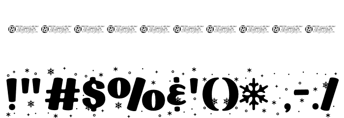 HolidaySnowflakes-Regular Font OTHER CHARS