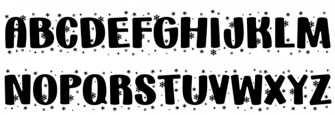 HolidaySnowflakes-Regular 字体 大写